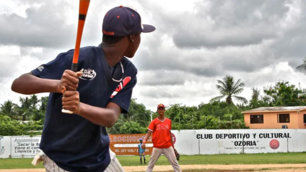 Dominican kid batting