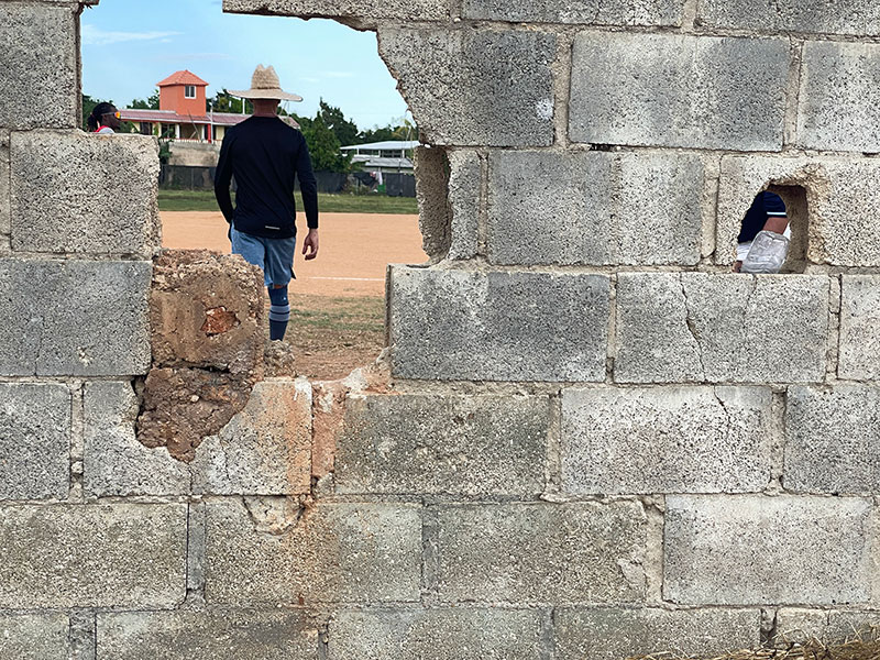 Nate through hole in wall